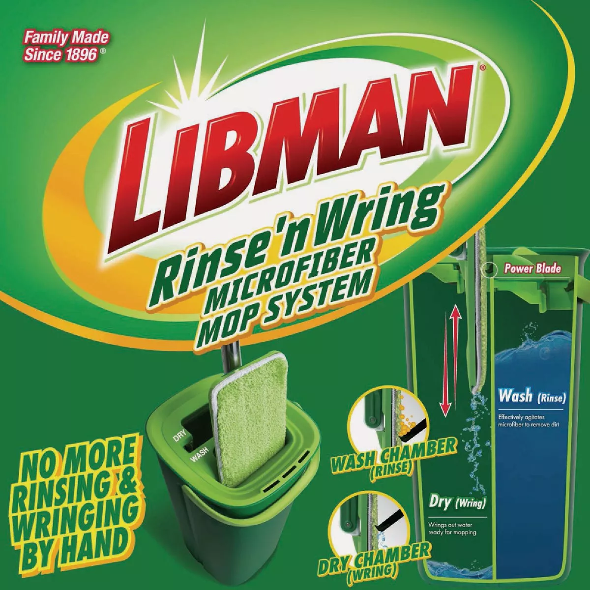 Libman Rinse N' Wring Microfiber Mop System - photo 2
