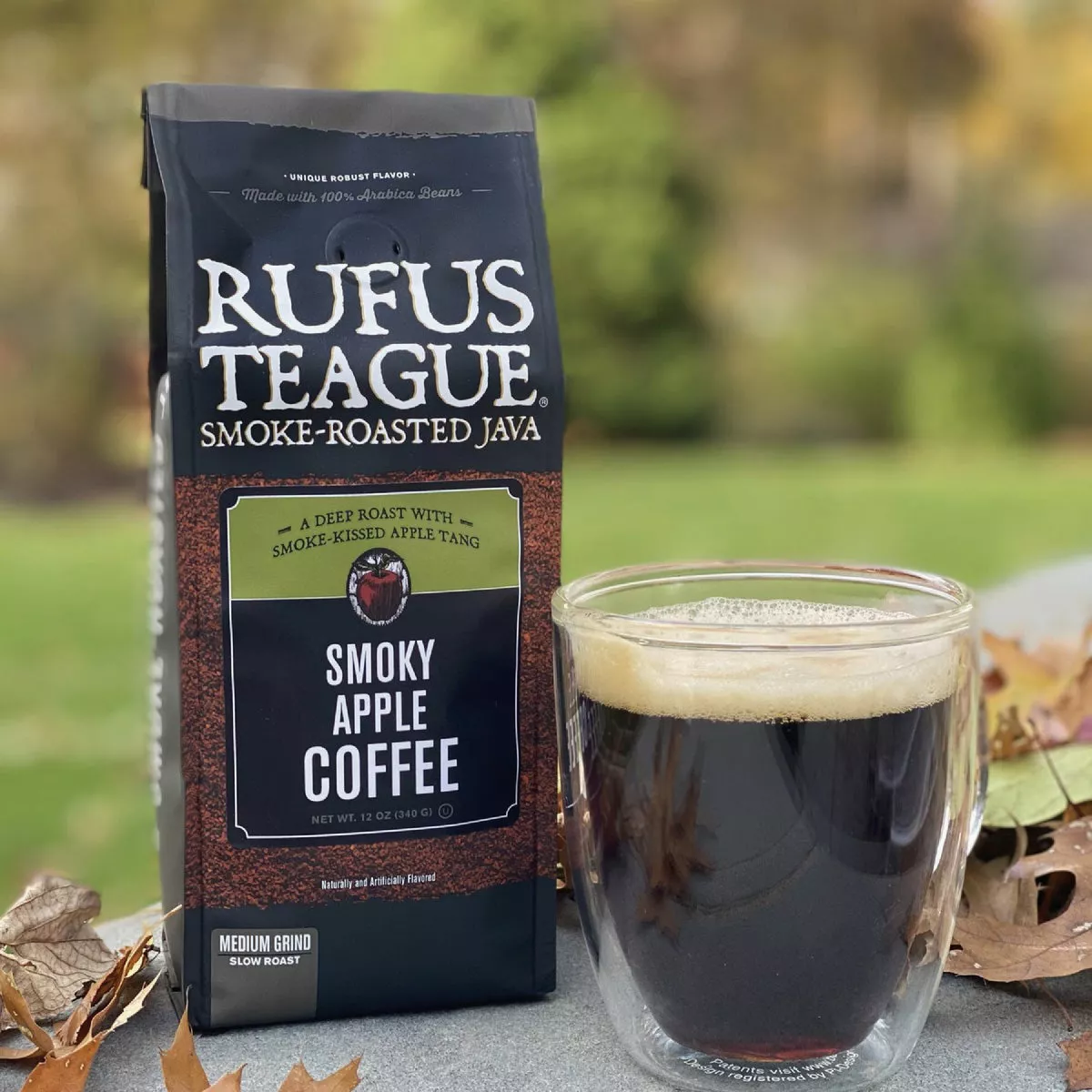 Rufus Teague 12 Oz. Smoke Roasted Coffee, Smoky Apple, Medium Grind - photo 2