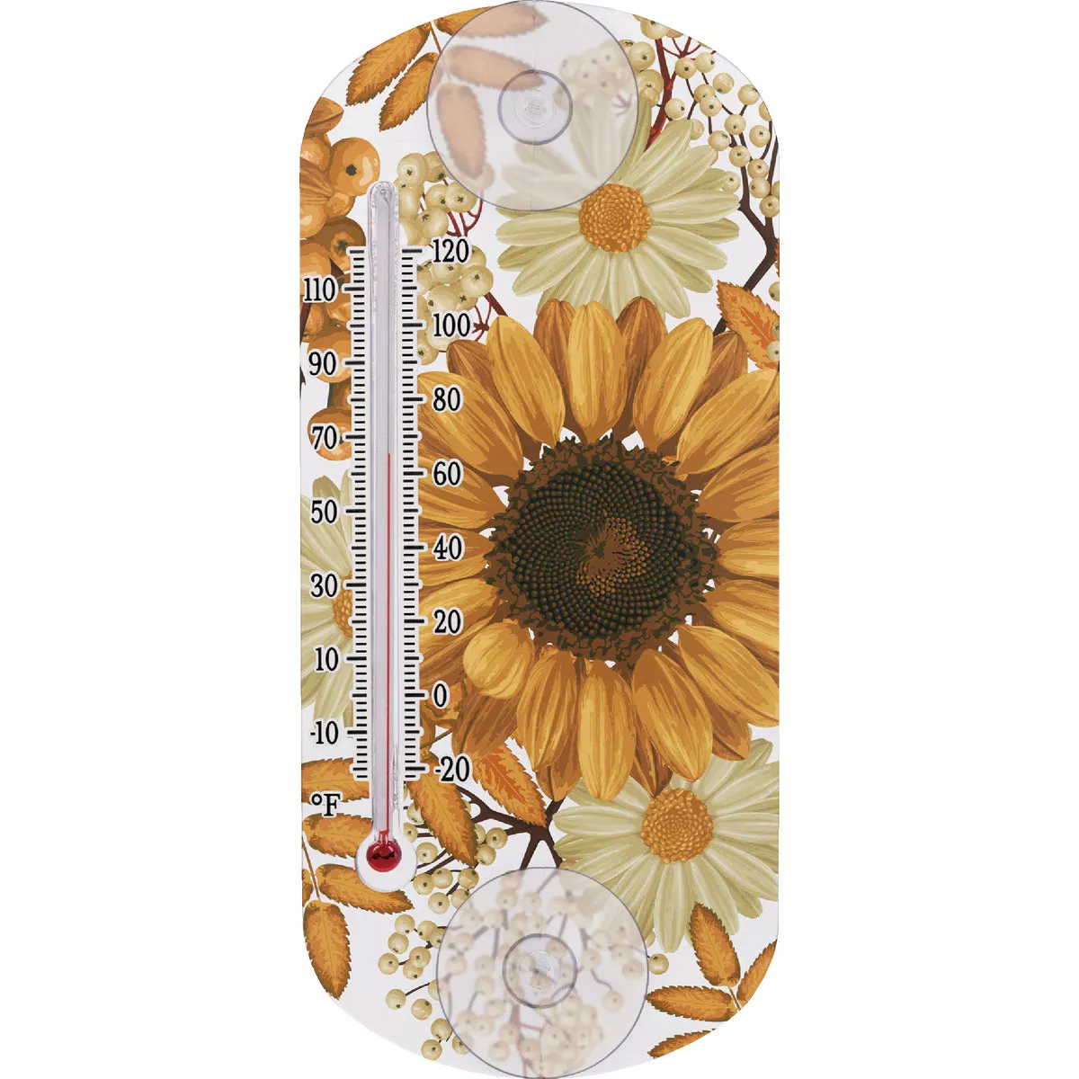 La Crosse Technology 8 In. Suction Capillary Assorted Thermometers - Daisy, Leaves & Peacock - photo 3