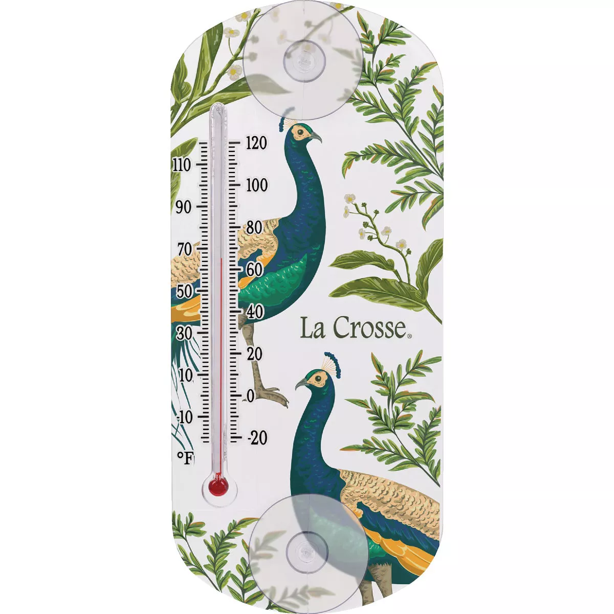 La Crosse Technology 8 In. Suction Capillary Assorted Thermometers - Daisy, Leaves & Peacock - photo 4