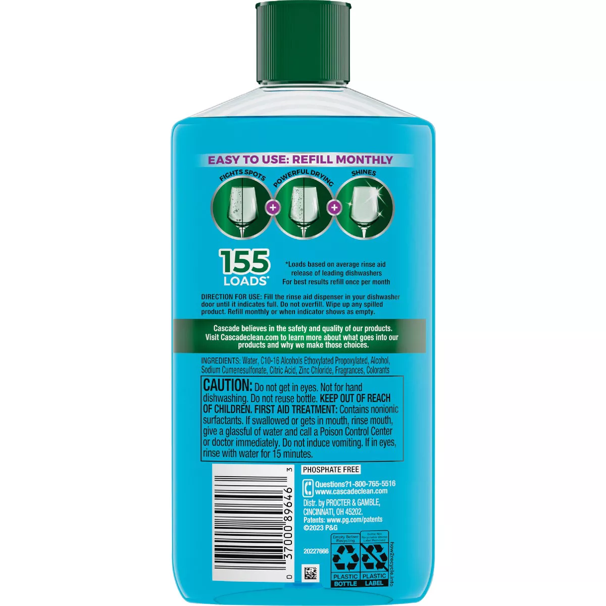 Cascade Platinum 16 Oz. Dishwasher Rinse Aid and Drying Agent - photo 2