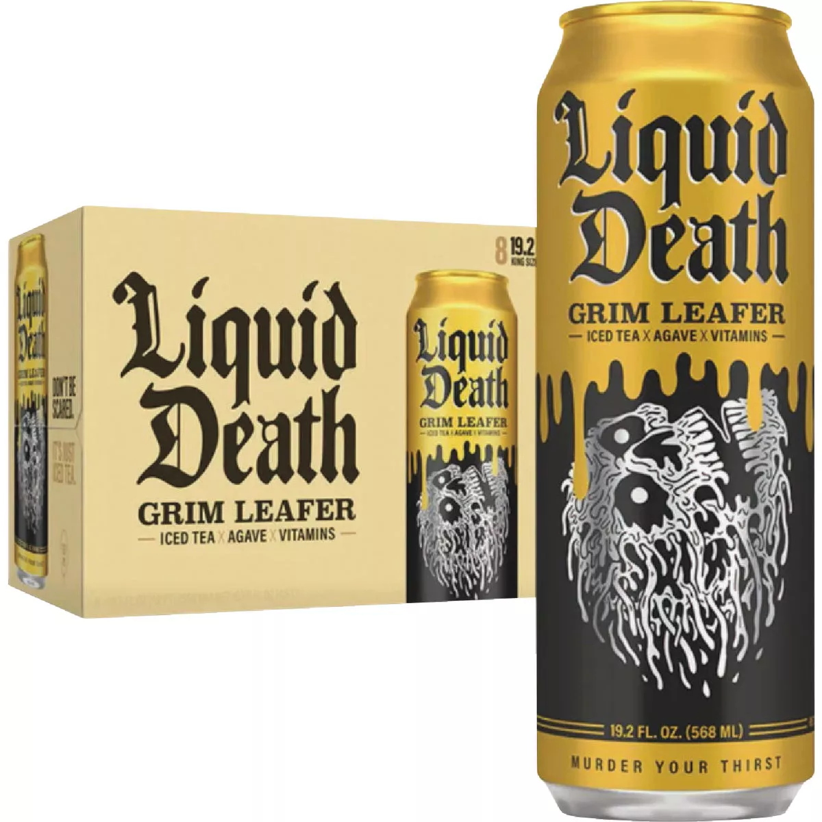 Liquid Death 19.2 Oz. Grim Leafer Iced Tea - photo 4