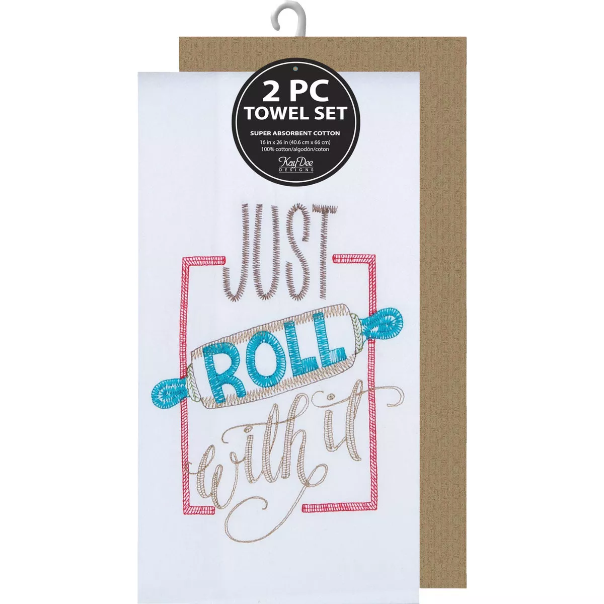 Fresh Look at Kay Dee Designs Just Roll With It Embroidered Kitchen Towel