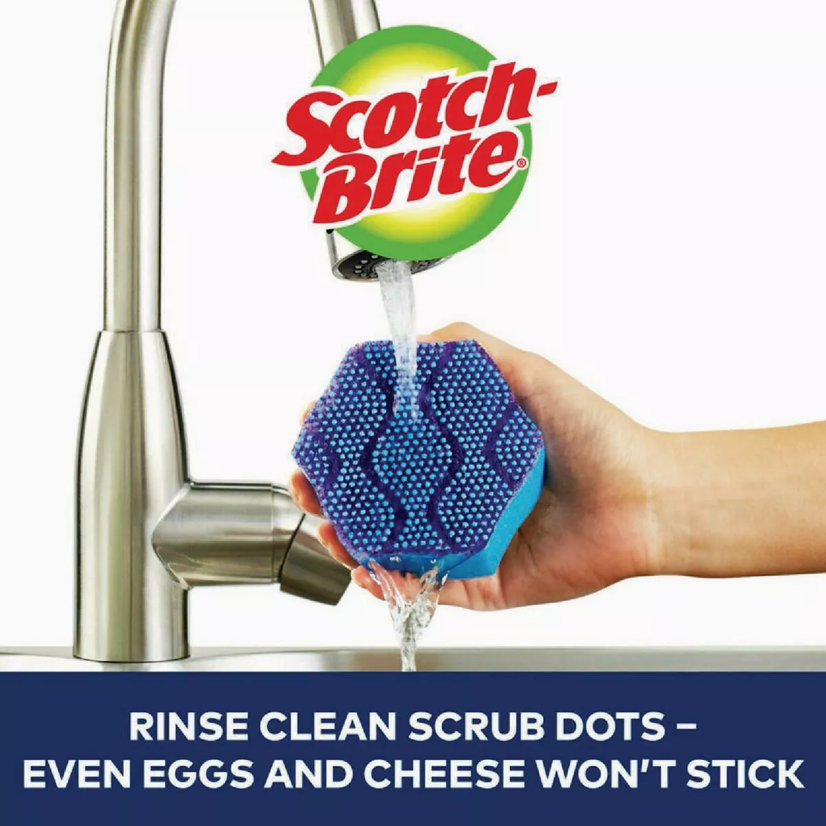 Scotch-Brite Advanced Scrub Dots Non-Scratch Scrubber Sponge (2-Pack) - photo 2