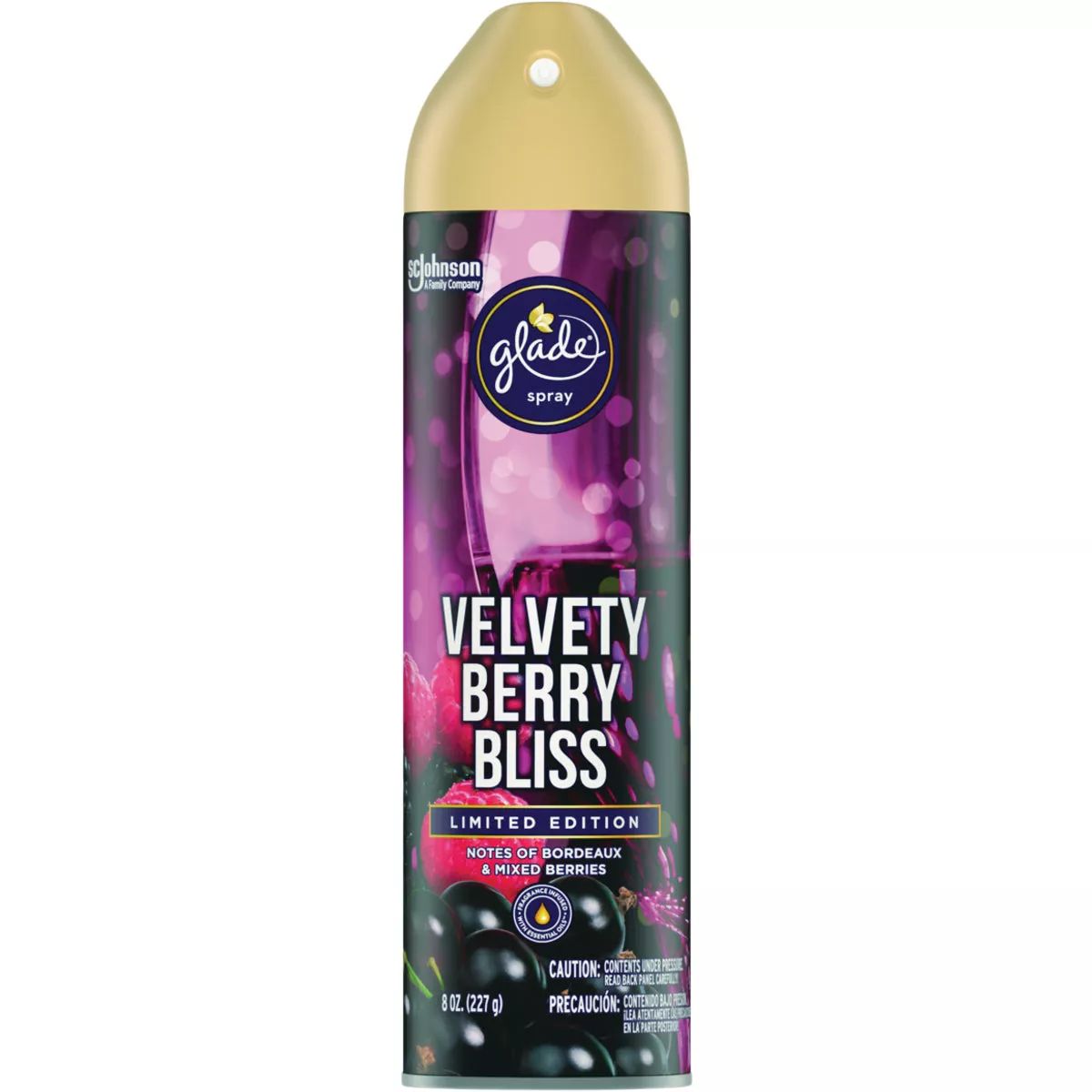 Glade 8 Oz. Velvety Berry Bliss Aerosol Spray Air Freshener