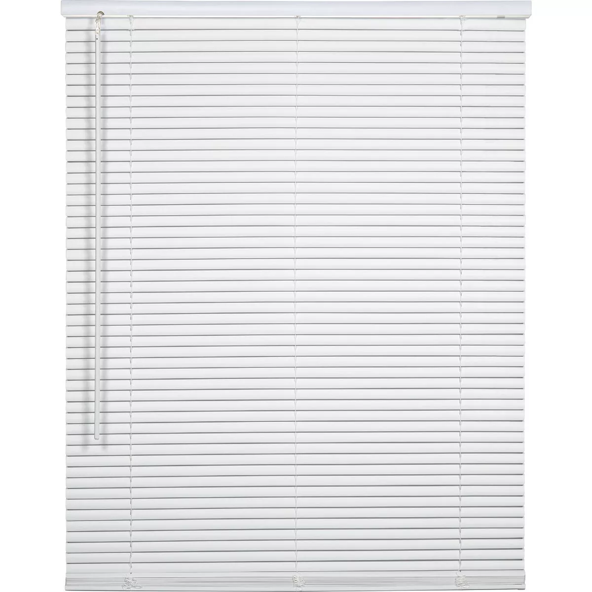 Home Impressions 45 In. x 72 In. x 1 In. White Vinyl Light Filtering Cordless Mini Blind