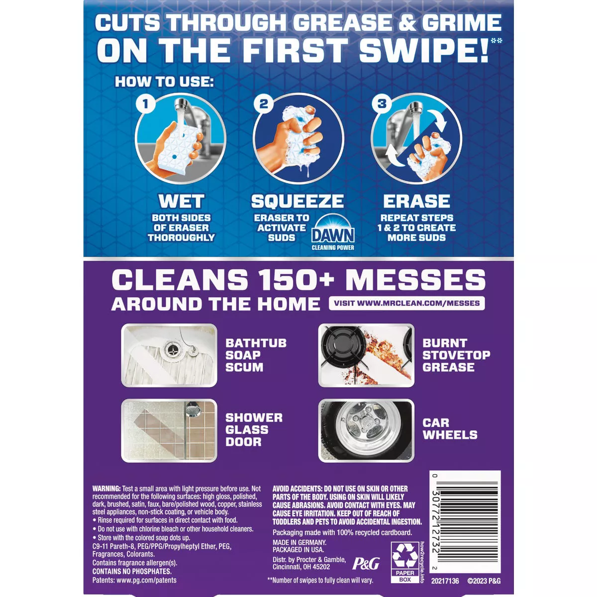 Mr. Clean Magic Eraser Ultra Foamy + Dawn Multi-Purpose Cleansing Pad (3-Count) - photo 3