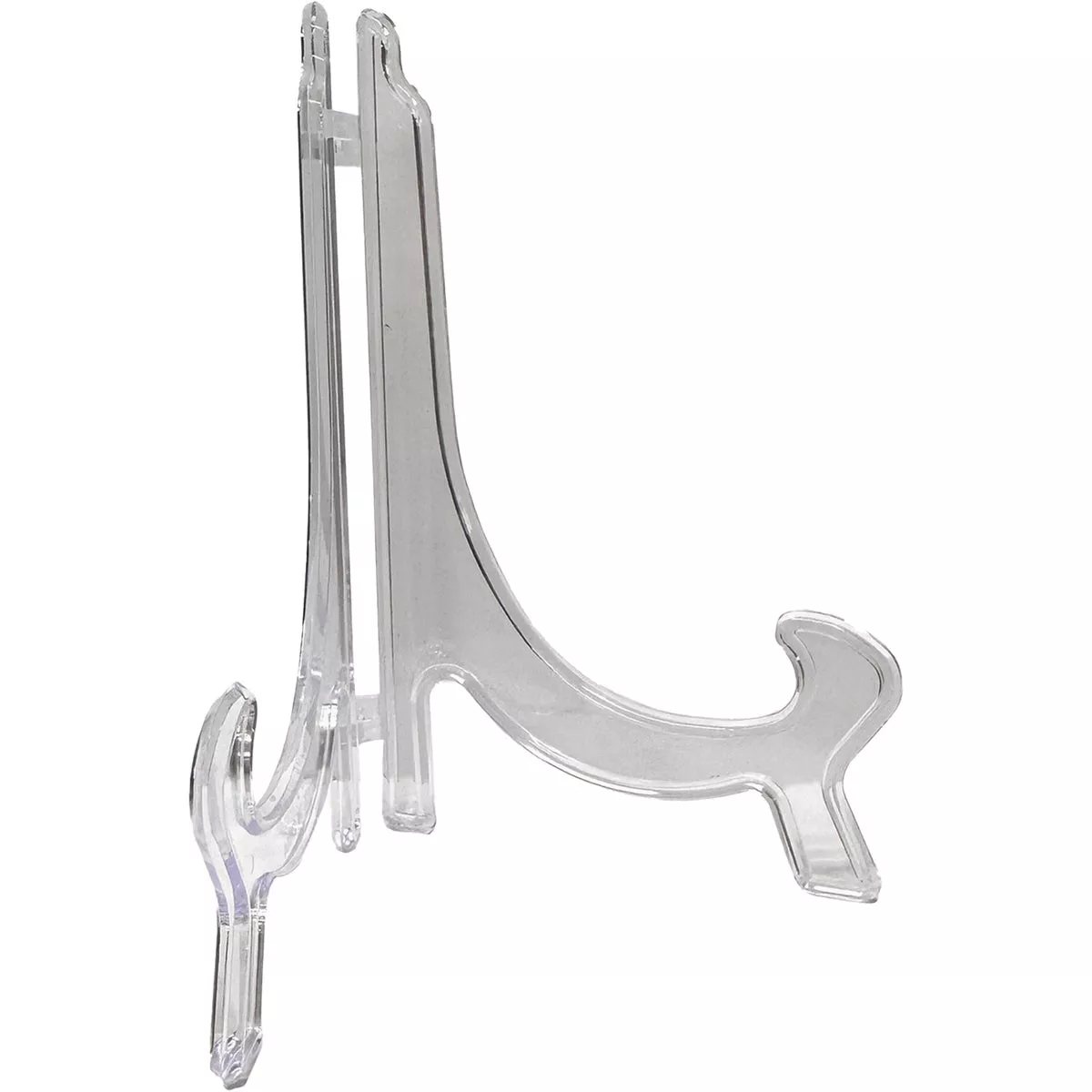 Tripar 3 In. to 6 In. 90 Degree Clear Plastic Plate Stand