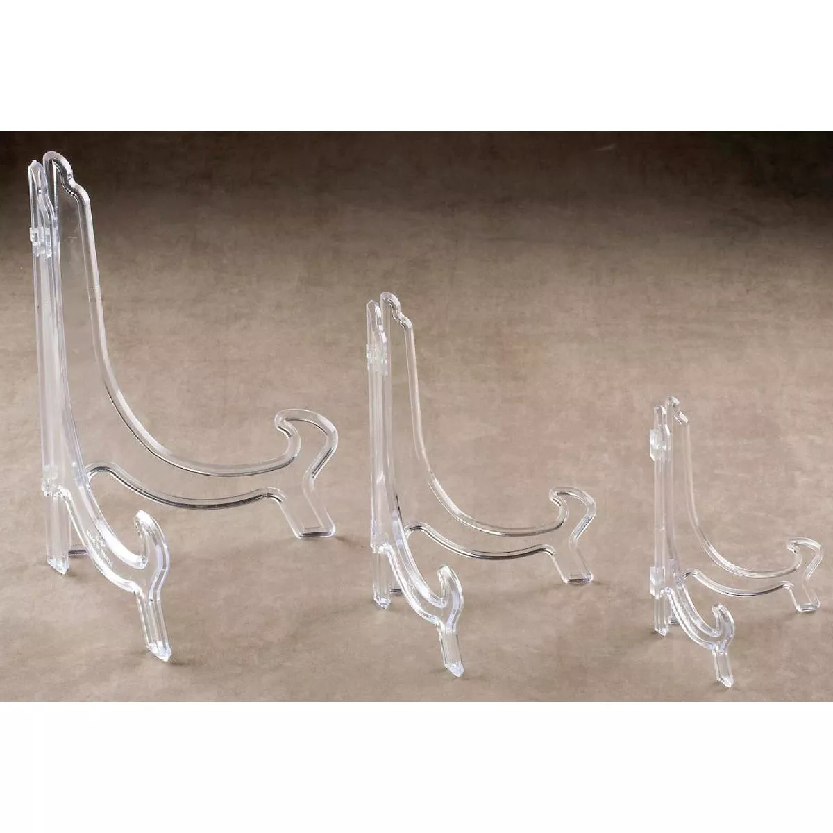 Tripar 6 In. to 10 In. 90 Degree Clear Acrylic Plate Stand - photo 2