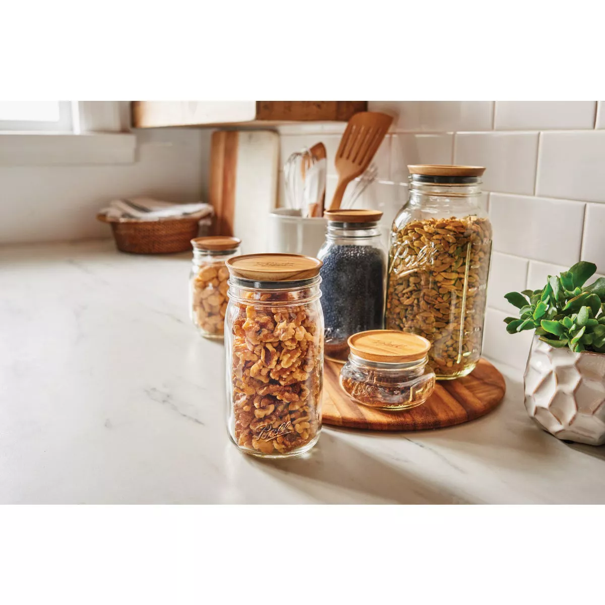 Ball Wide Mouth Wooden Lids (3-Pack) - photo 2