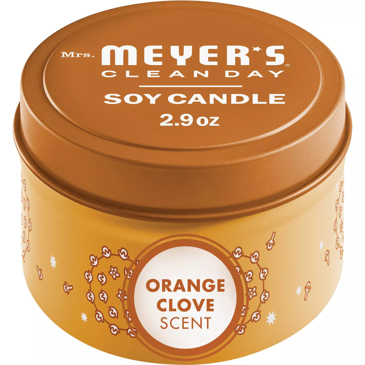 Mrs. Meyer's Clean Day 2.9 Oz. Orange Clove Small Tin Soy Candle