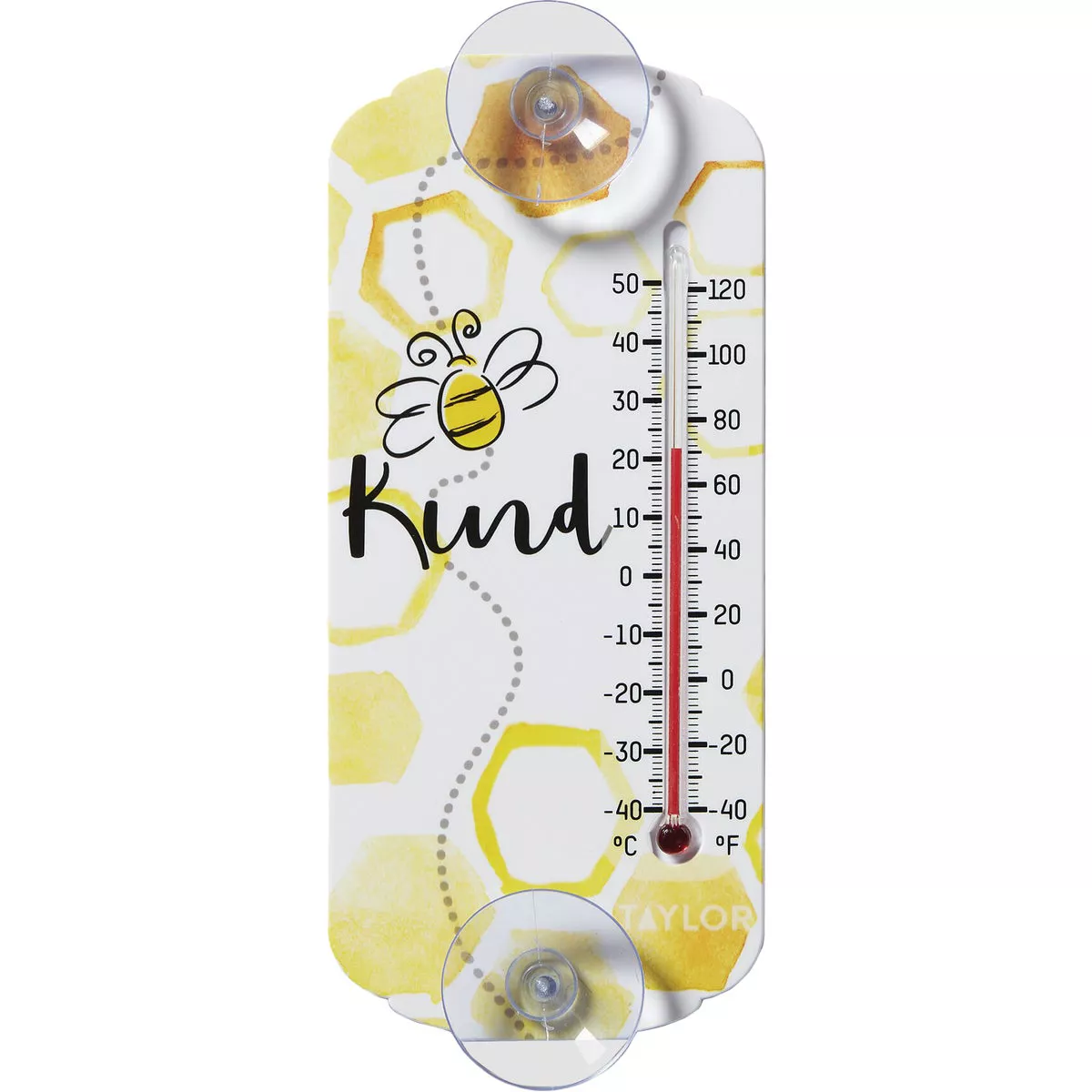 Taylor Bee Kind Thermometer With Suction Cups