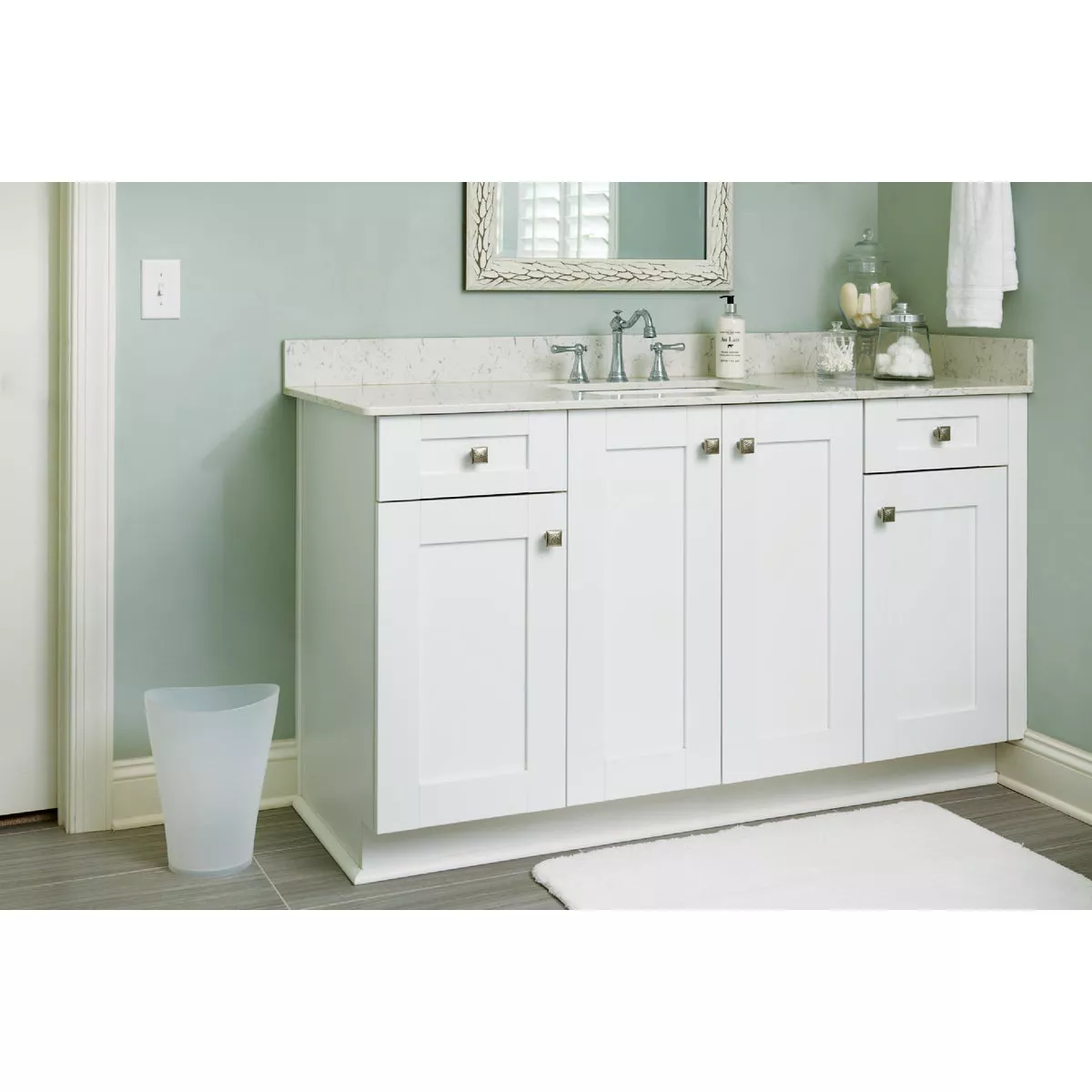 Rubbermaid Spa Works 2.25 Gal. Clear Vanity Wastebasket - photo 2