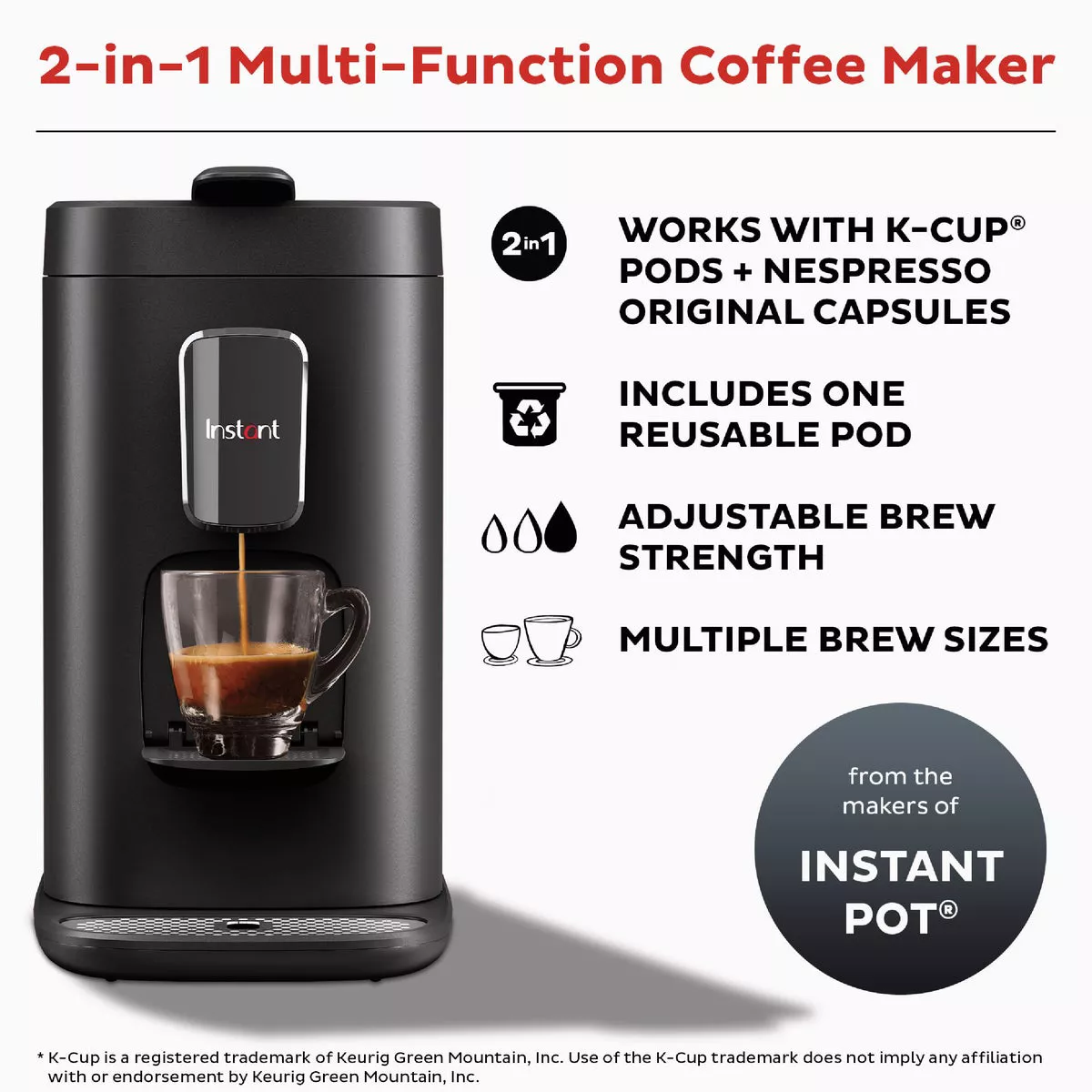 Instant Pot 2-in-1 Multi-Function Coffee Maker - photo 2