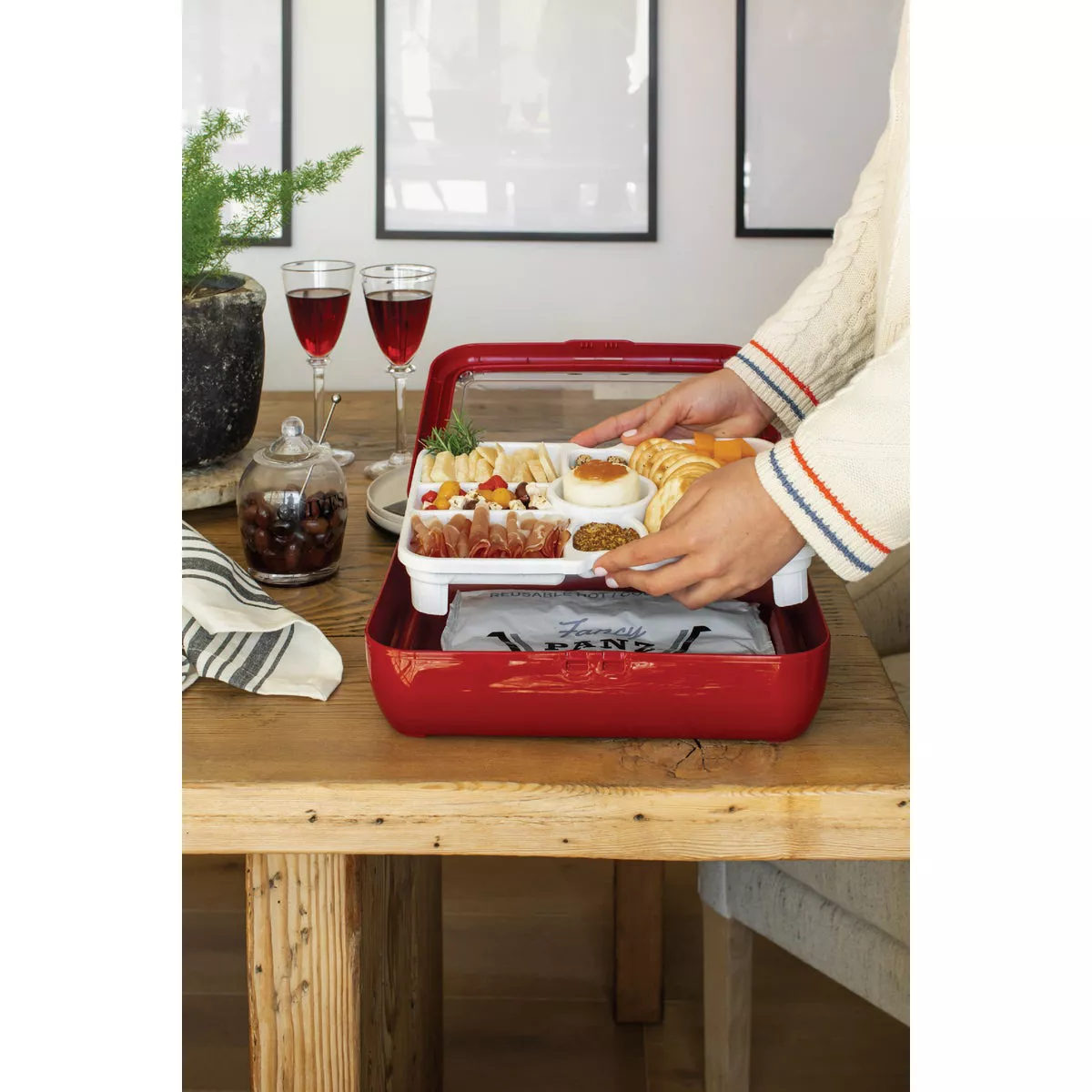 Fancy Panz White Charcuterie & Veggie Trayz Insert - photo 4