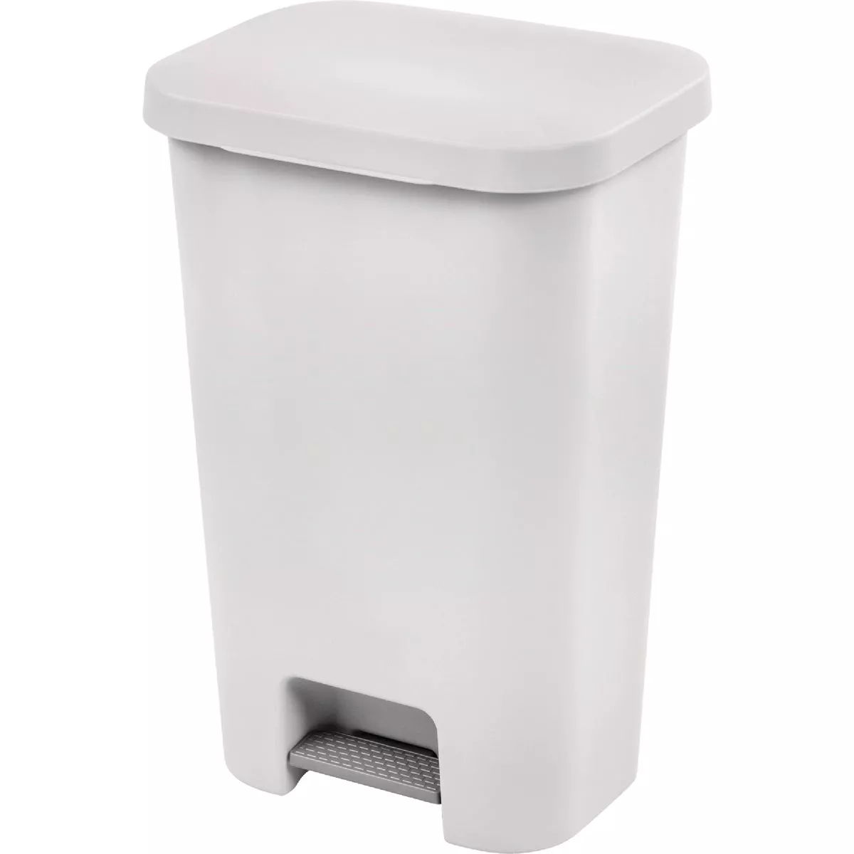 Sterilite 11.9 Gal. White StepOn Wastebasket