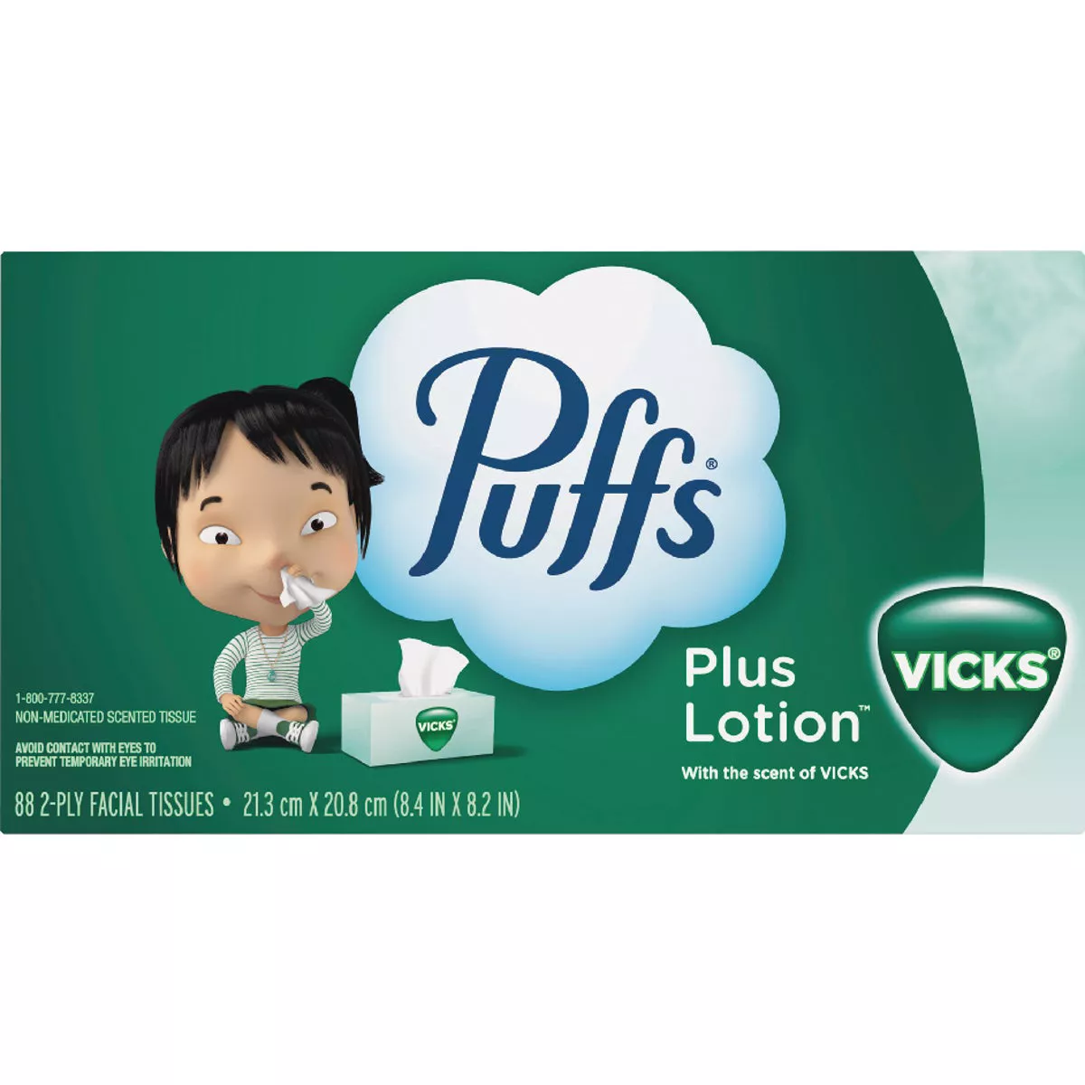 Puffs Plus Lotion Facial Tissue With Vick's Scent (88-Count)