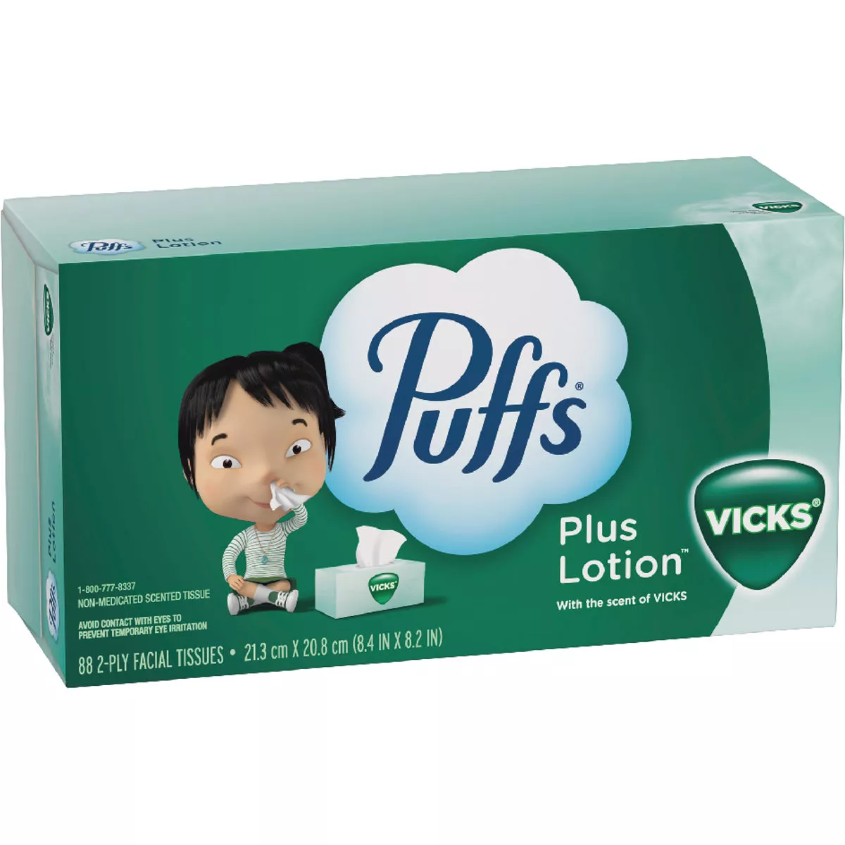 Puffs Plus Lotion Facial Tissue With Vick's Scent (88-Count) - photo 3