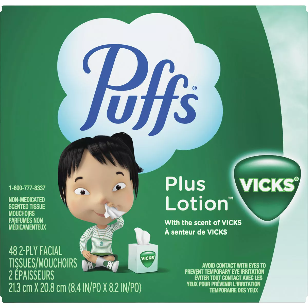 Puffs Plus Lotion Facial Tissue With Vick's Scent (88-Count) - photo 4