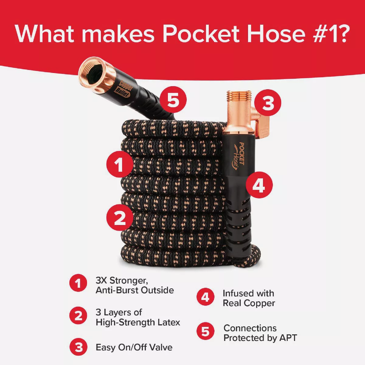 Pocket Hose Copper Bullet 50 Ft. Expanding Hose - photo 6