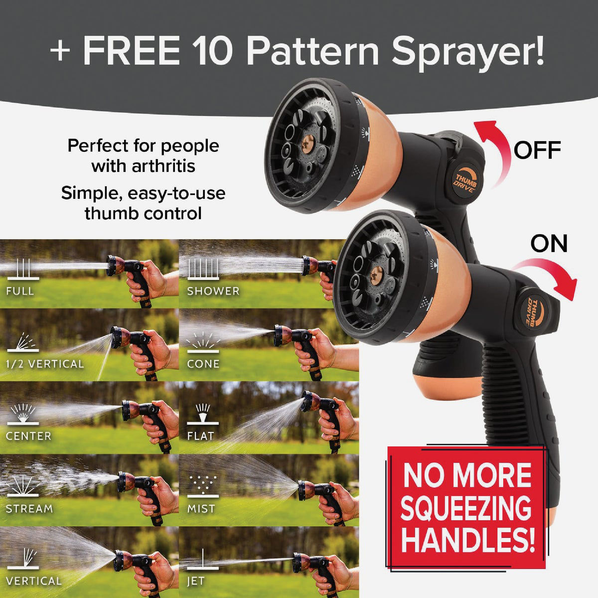 Pocket Hose Copper Bullet 2-Way Splitter - Heavy Duty Garden Hose Connector