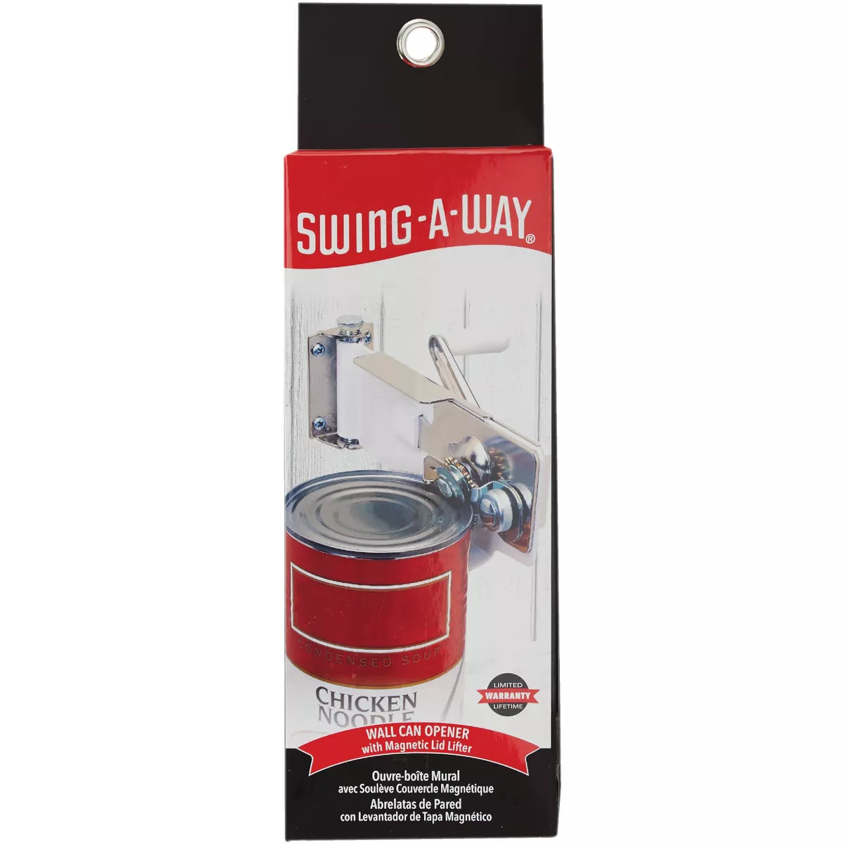Swing-A-Way White Magnetic Wall Mount Can Opener - photo 2