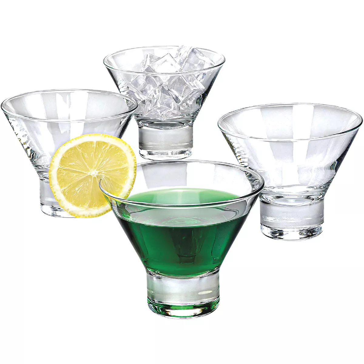 Crystalia Augusta Martini Glass (4-Count) | True Value Hardware