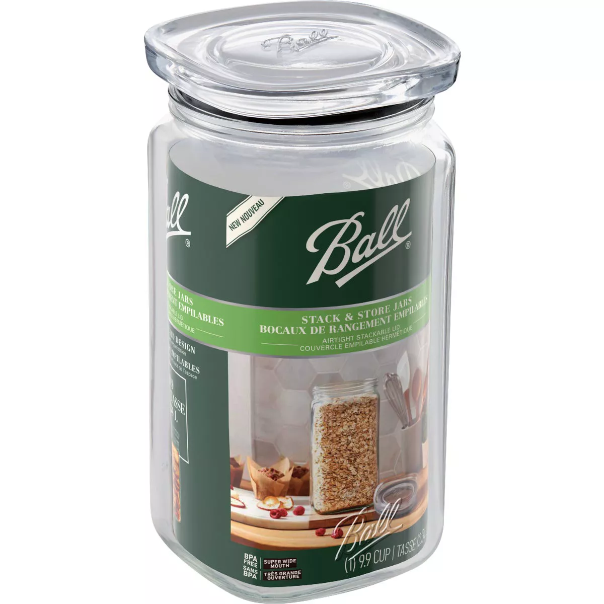 Ball 1/2 Gal. Stack & Store Jar - photo 2