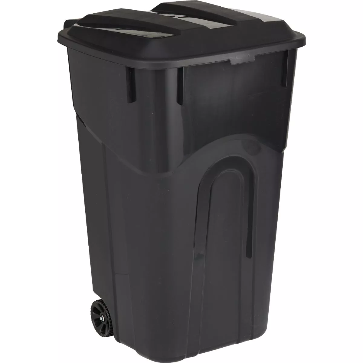 United Solutions Rough and Rugged 32 Gal. Wheeled Trash Can with Attached Lid