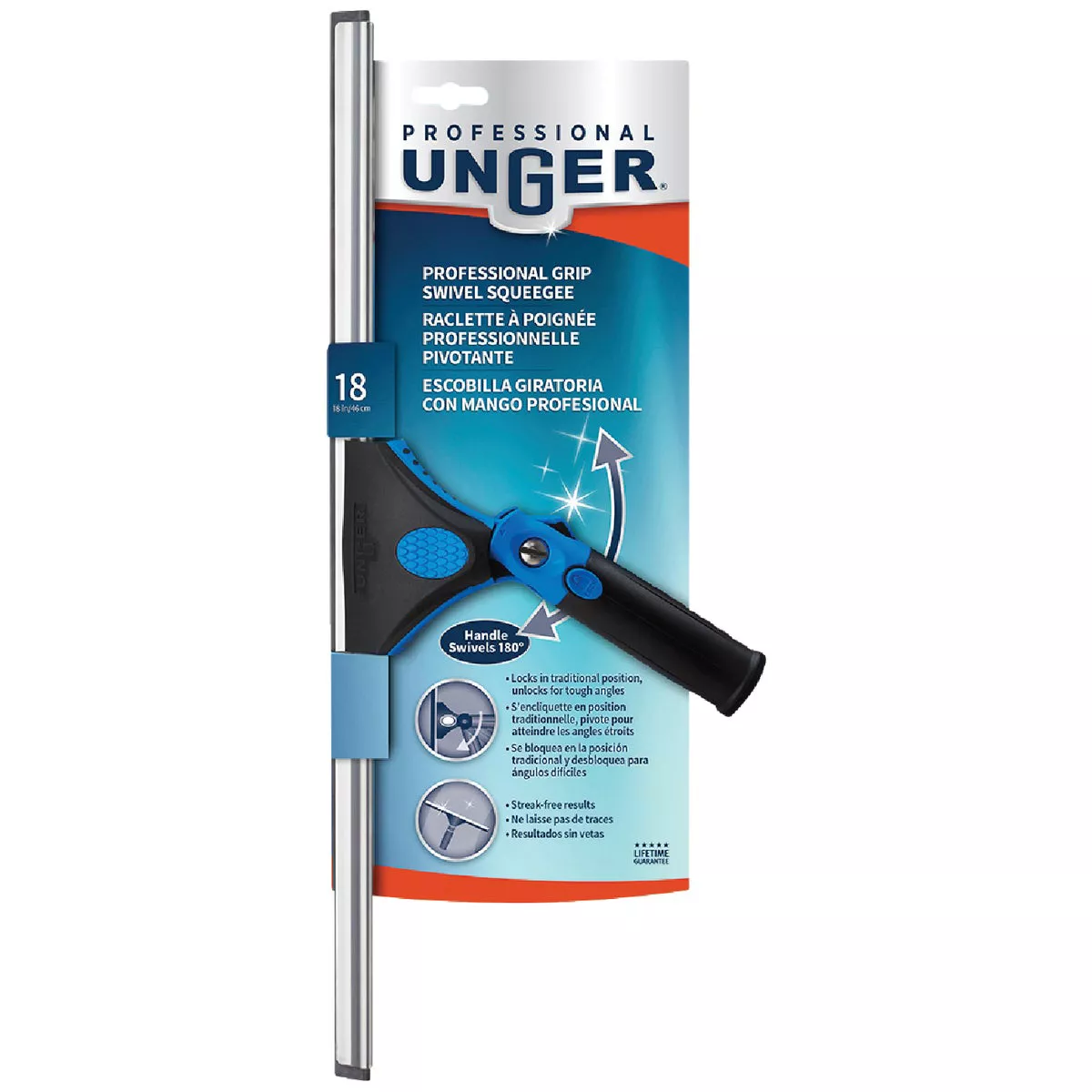Unger Professional 18 In. Swivel Squeegee with EZ Change - photo 3