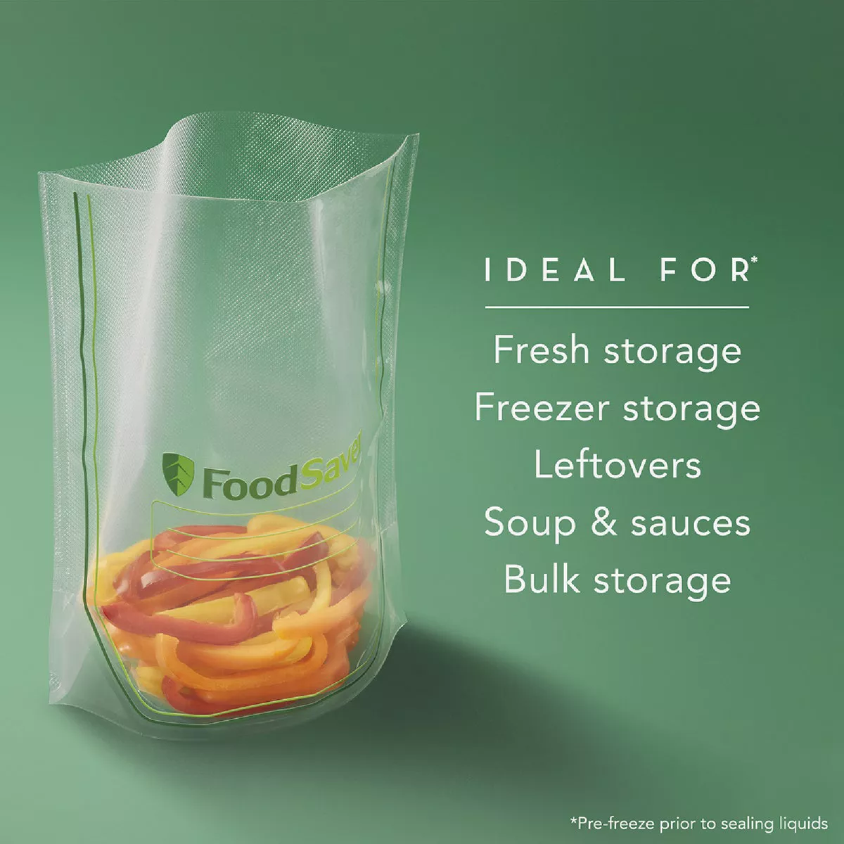 FoodSaver Easy Fill Qt. Vacuum Sealer Bags (16-Count) - photo 2