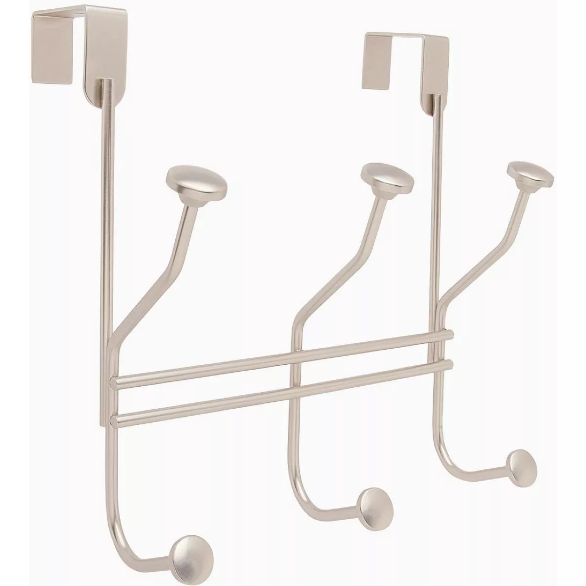 Amerock Silver Over-The-Door 3-Hook Rail