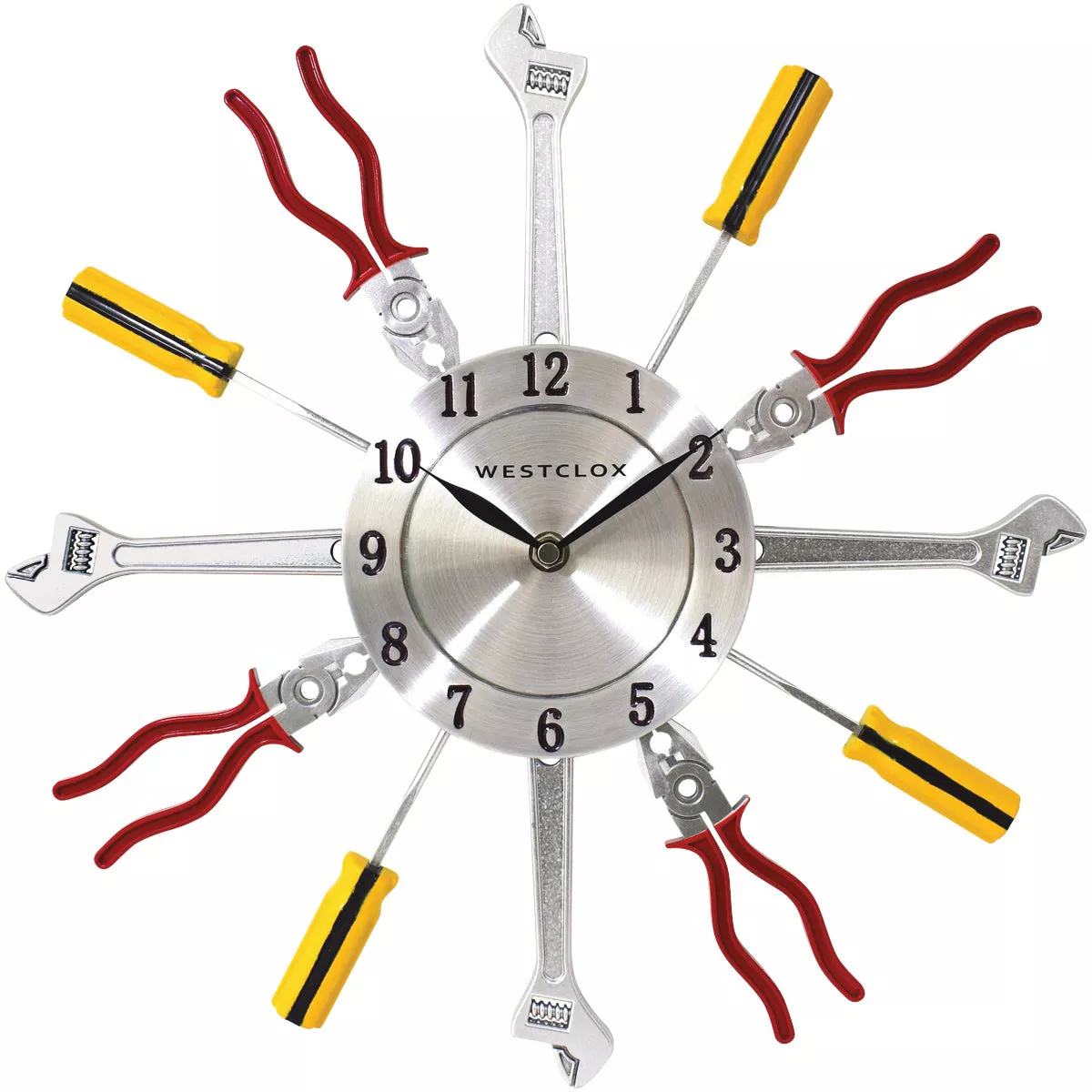 Westclox 14 In. Hand Tools Frame Wall Clock