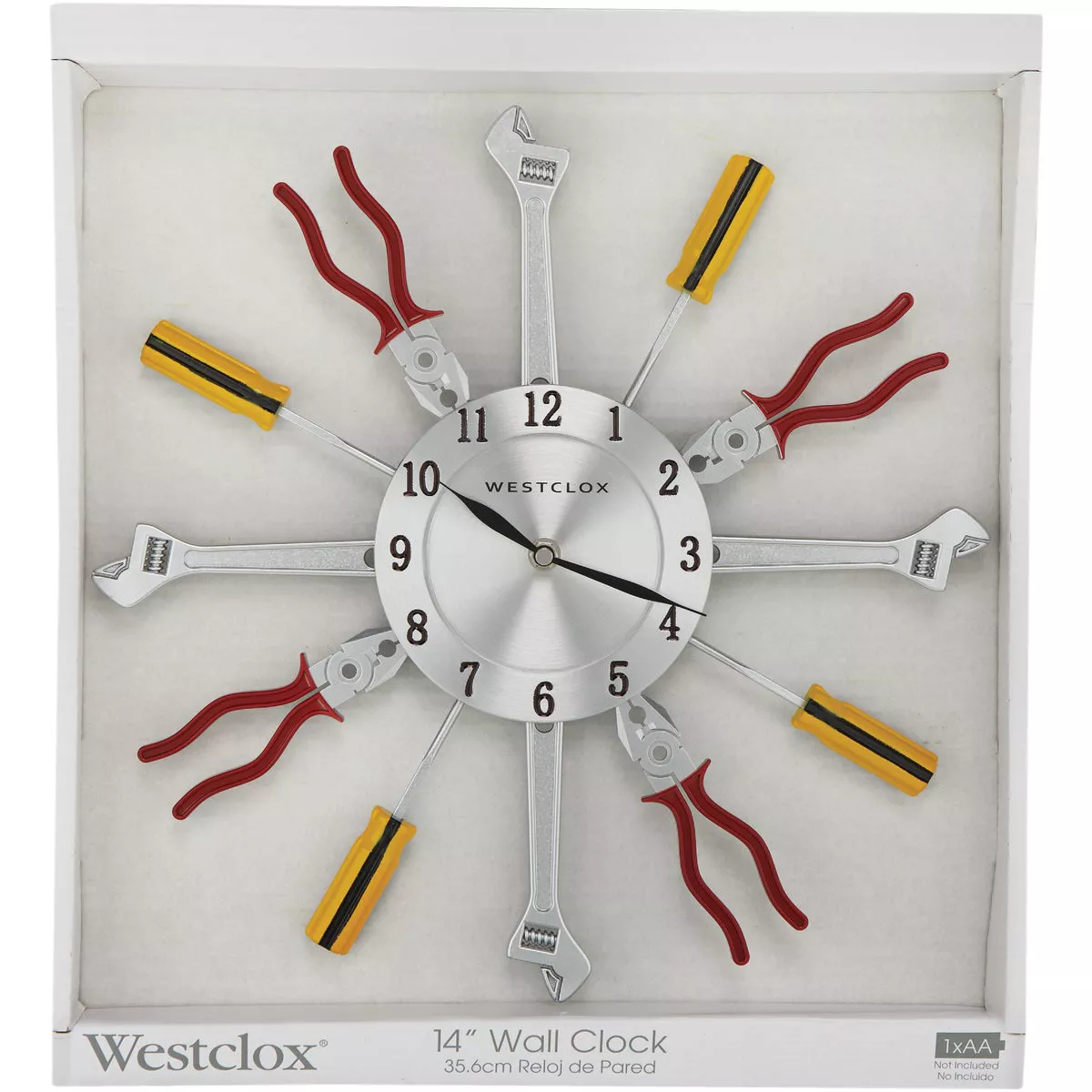 Westclox 14 In. Hand Tools Frame Wall Clock - photo 2