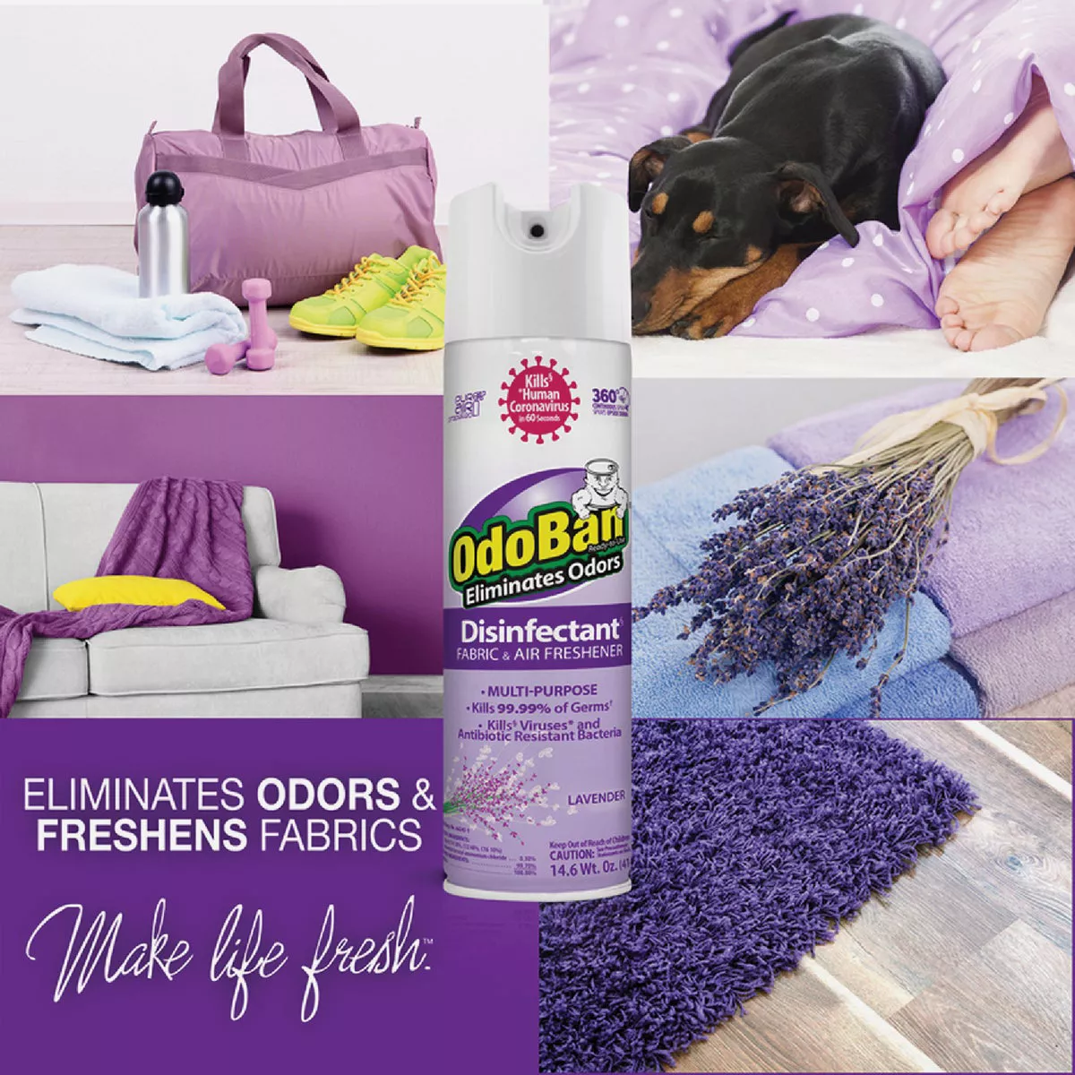 OdoBan 14 Oz. Lavender Fabric & Air Freshener - photo 3