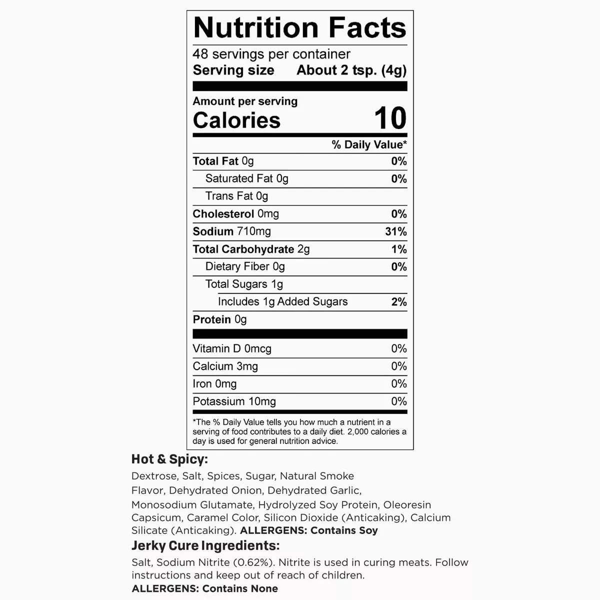 Nesco Hot & Spicy Jerky Seasoning, 6 Lb. Yield - photo 4