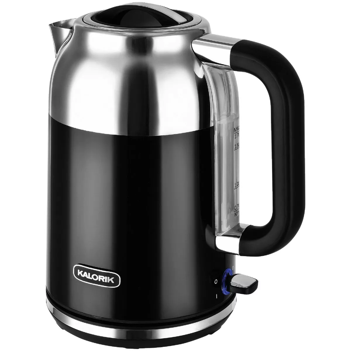 Kalorik 1.7 Liter Black Retro Electric Kettle