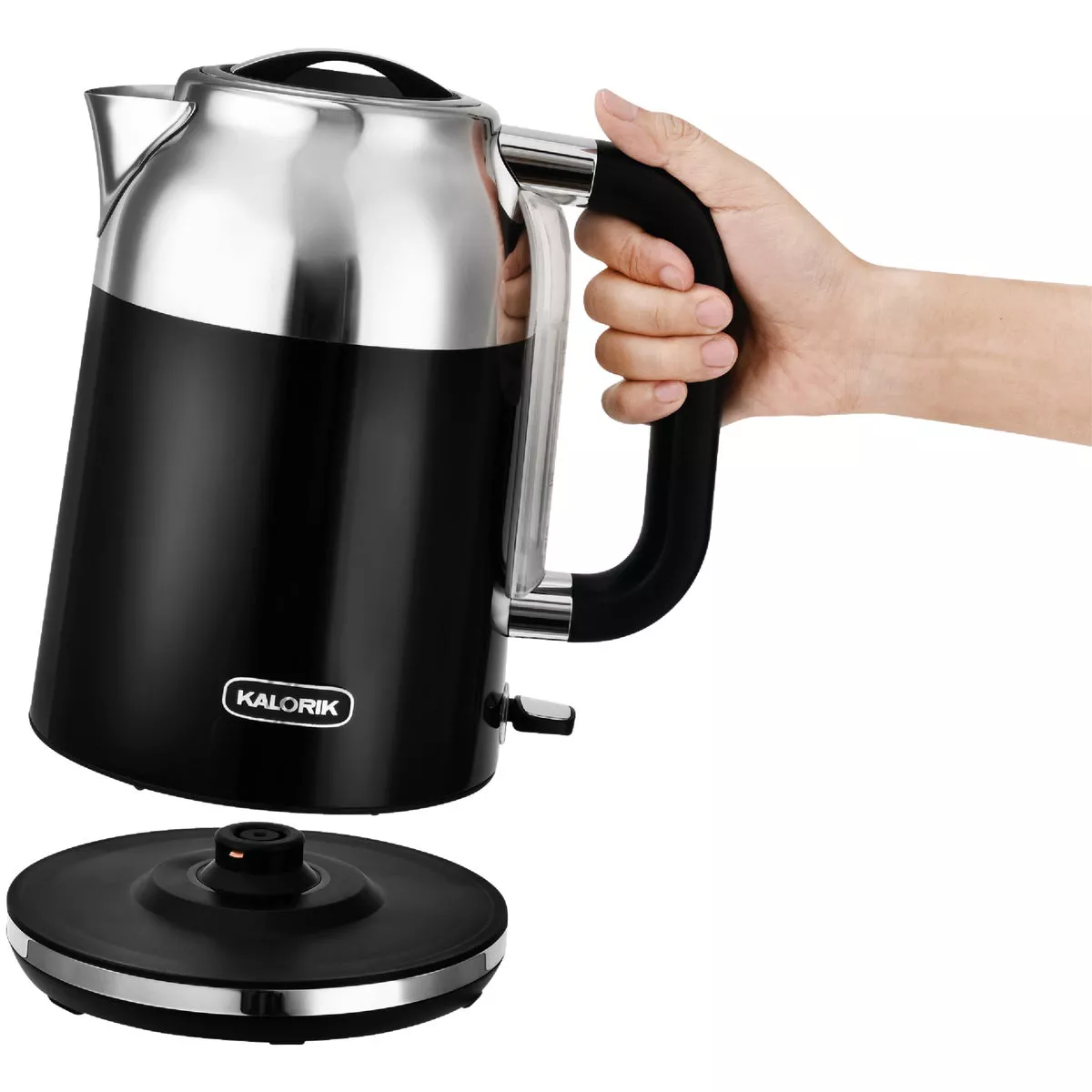 Kalorik 1.7 Liter Black Retro Electric Kettle - photo 4