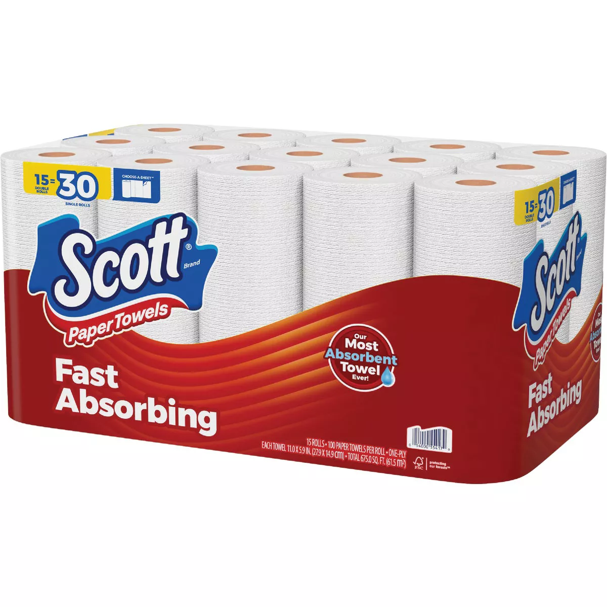 Scott Choose-A-Sheet Paper Towels (15 Double Rolls) - photo 4