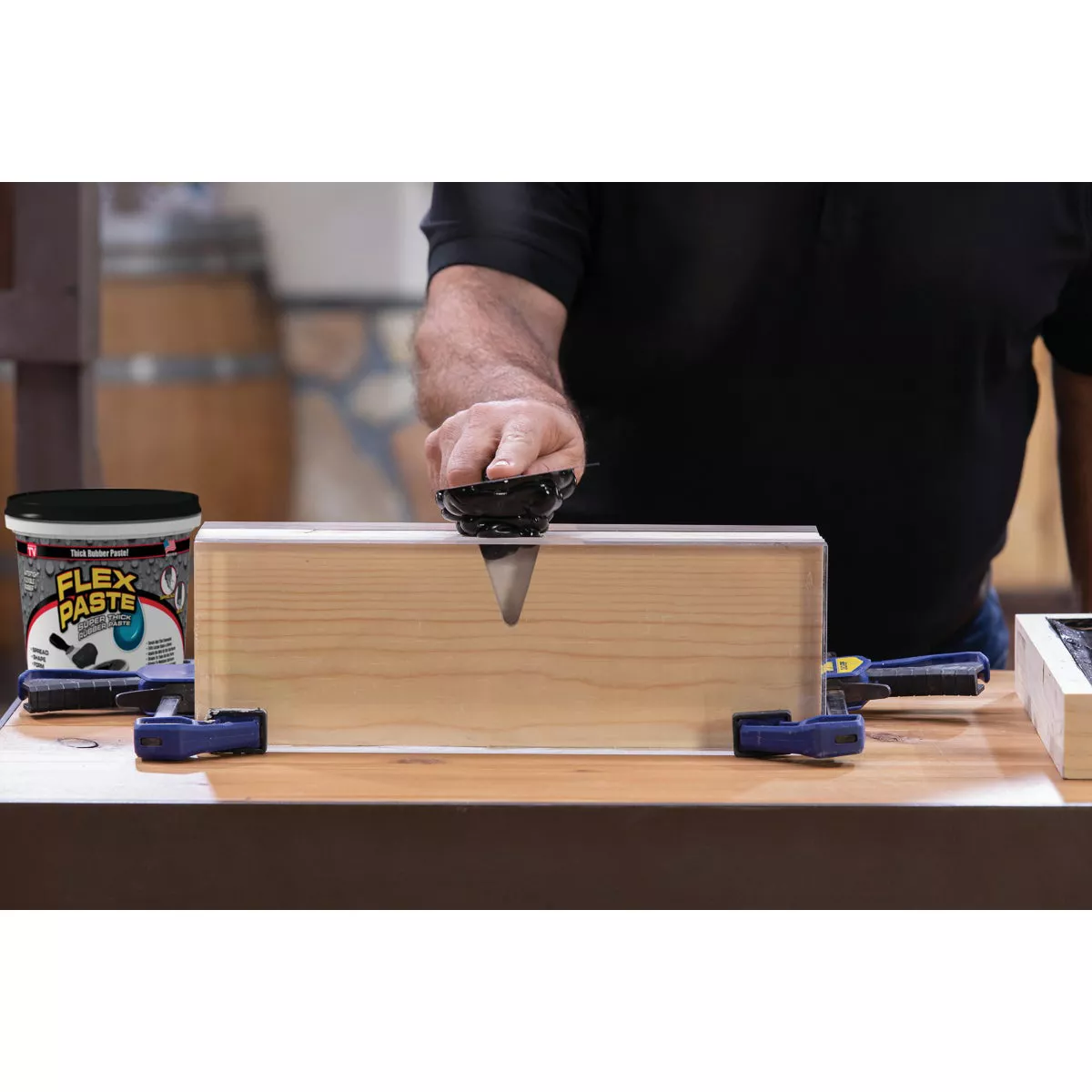 Flex Paste 9 Oz. Rubber Sealant, Black - photo 2