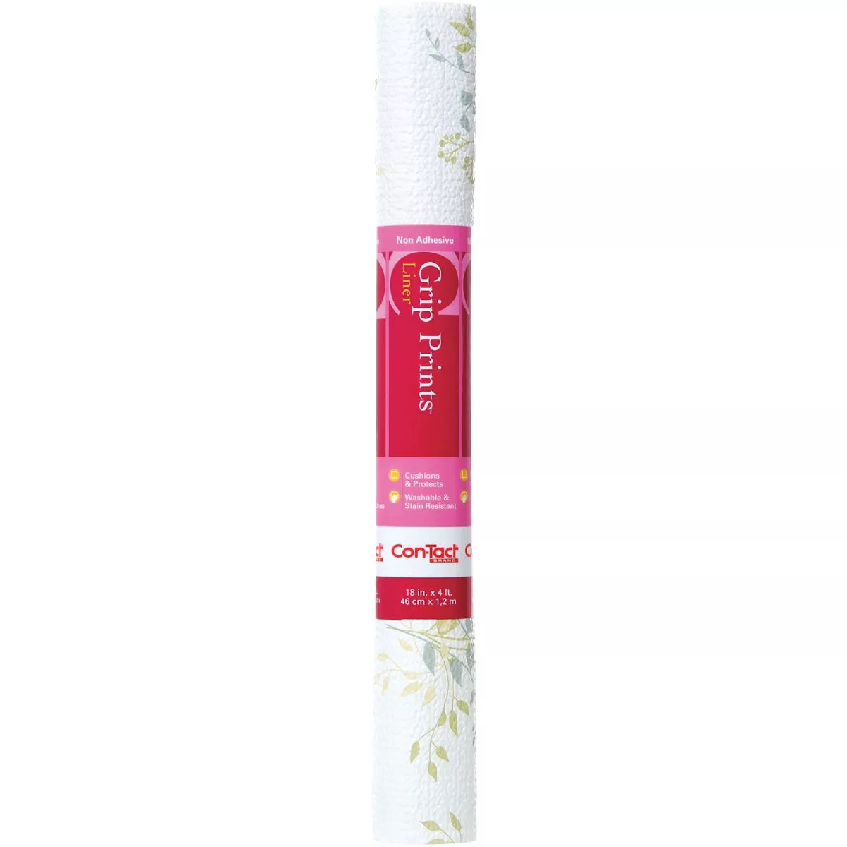 Con-Tact Grip Print 18 In. x 4 Ft. Aloe Non-Adhesive Shelf Liner