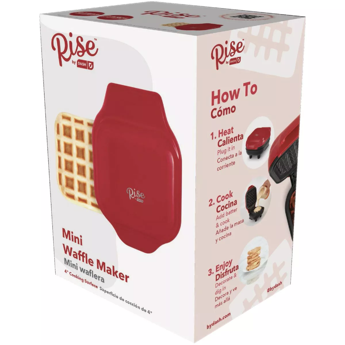 Rise by Dash 4 In. Red Mini Waffle Maker | Do it Best