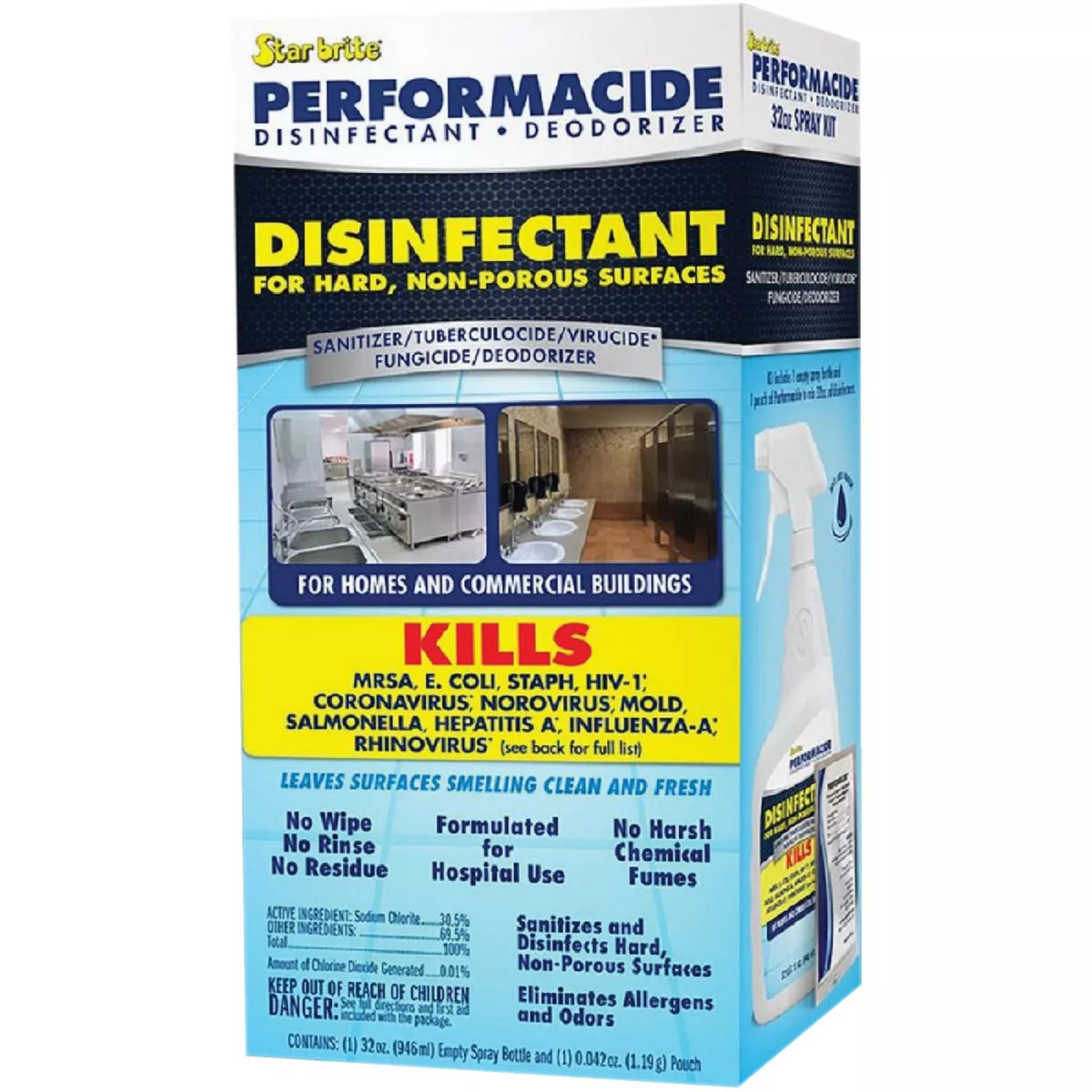 Performacide 32 Oz. Hard Surface Disinfectant Kit