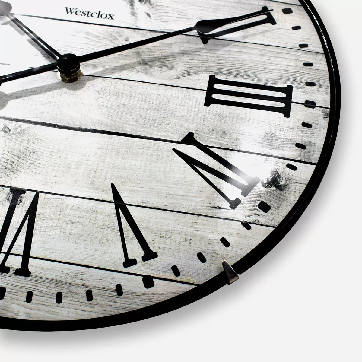 Westclox 12 In. Domed Glass Wall Clock With Barnwood Dial - photo 3