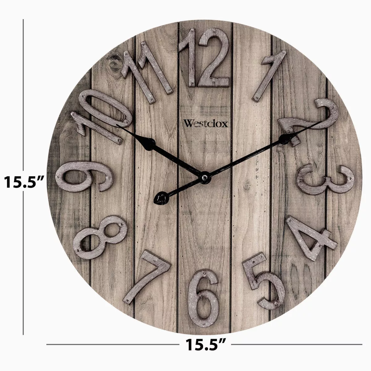 Westclox 15.5 In. Wood Grain Wall Clock - photo 4