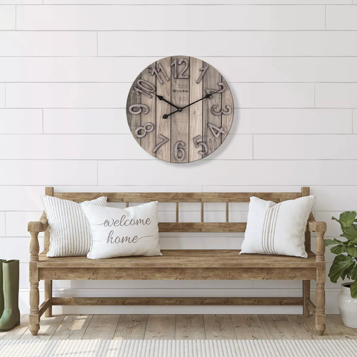 Westclox 15.5 In. Wood Grain Wall Clock - photo 3