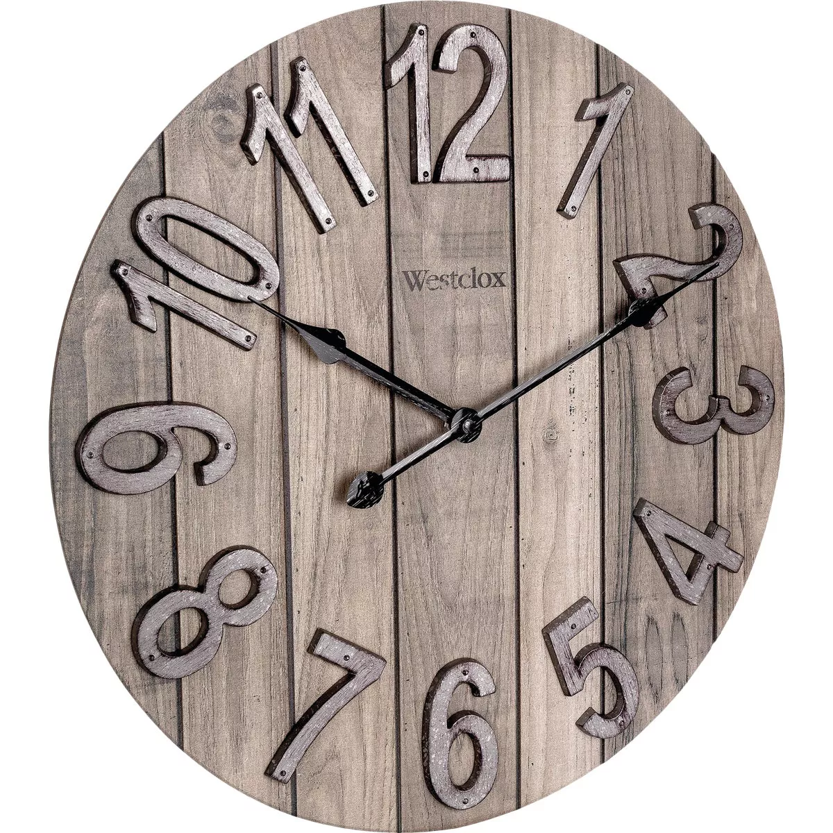 Westclox 15.5 In. Wood Grain Wall Clock - photo 2
