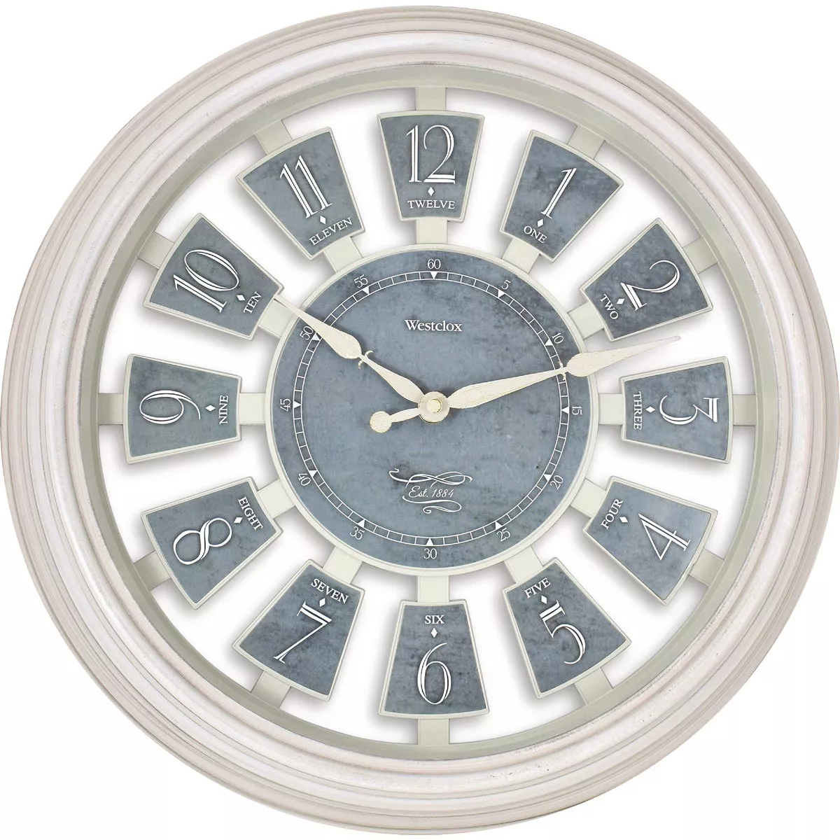 Westclox 16 In. Antique White Open Wall Clock