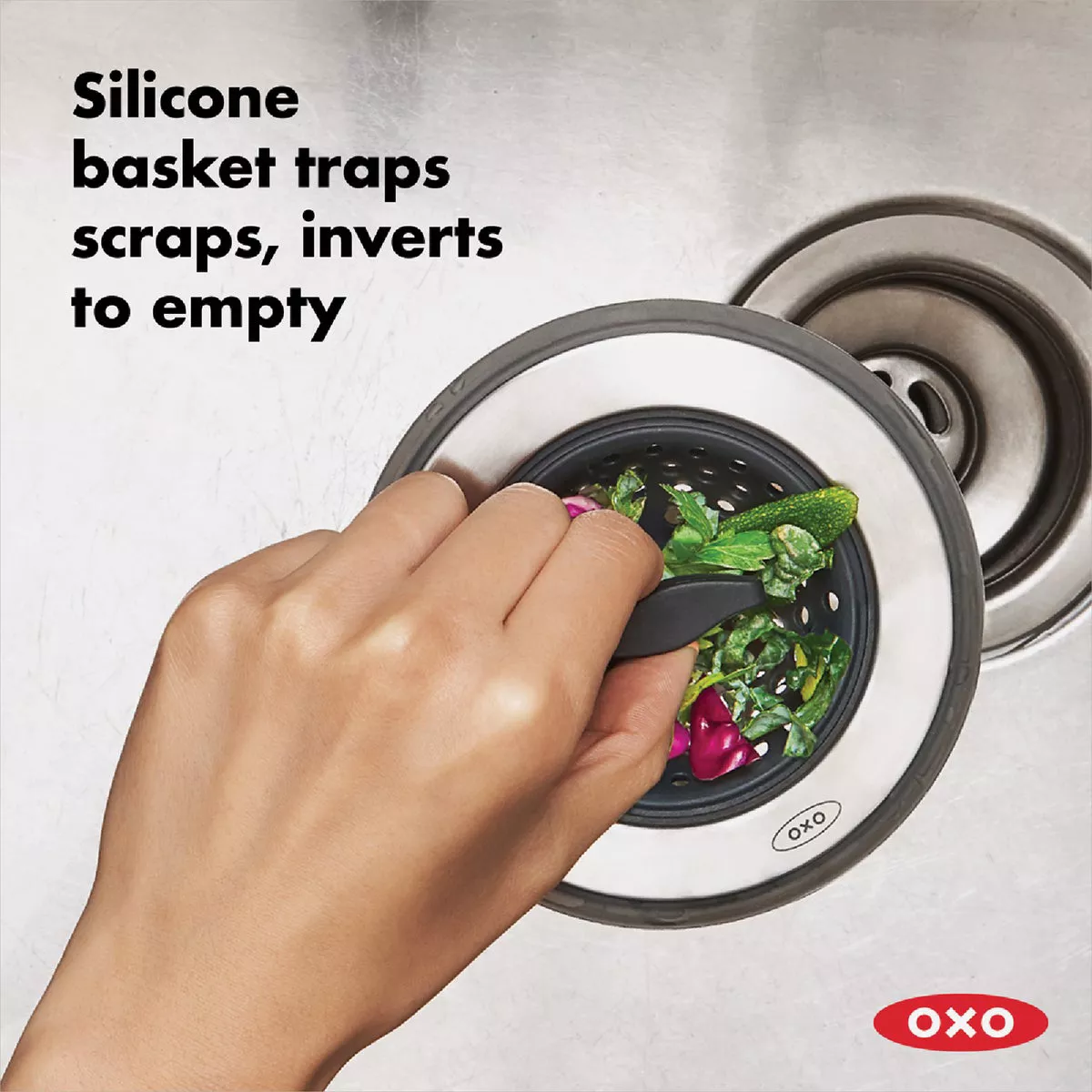 OXO Good Grips 2-In-1 Sink Strainer & Stopper - photo 5