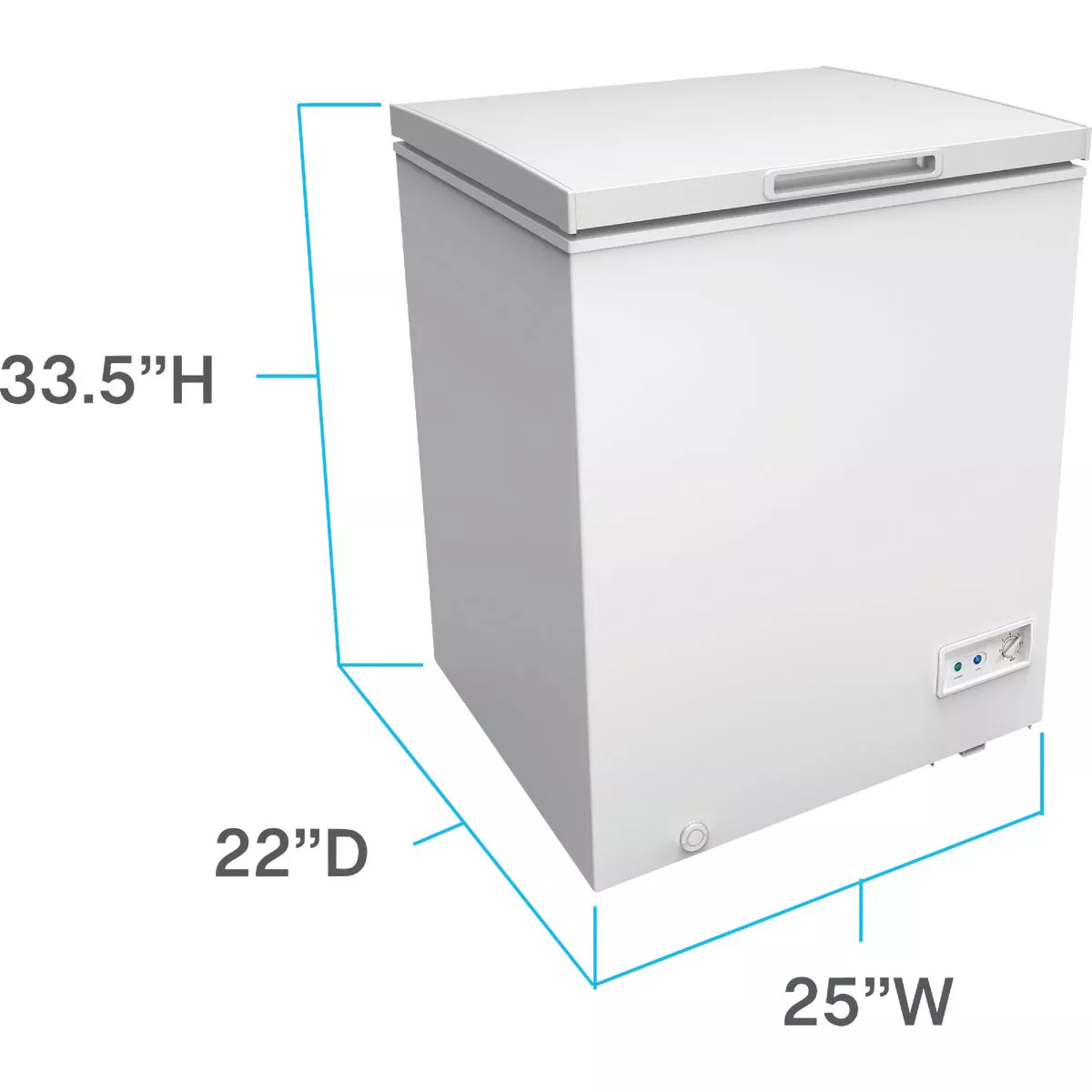 Avanti 5.0 Cu. Ft. Garage Ready White Chest Freezer - photo 4